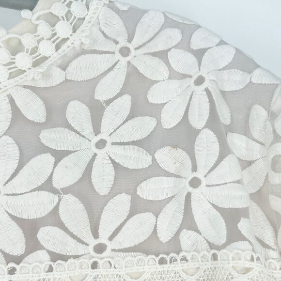 Ann Sui BHLDN Cleo Floral Lace Mini Dress - Picture 10 of 10